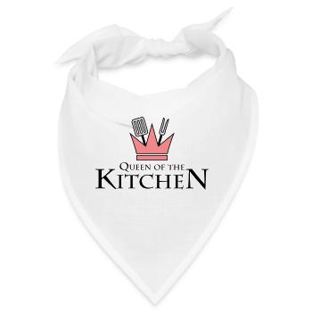 Queen Of The Kitchen - Bandana - Weiß - Vorne