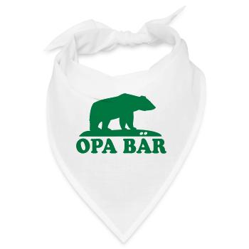 OPA BAER (BÄR) - Bandana - Weiß - Vorne
