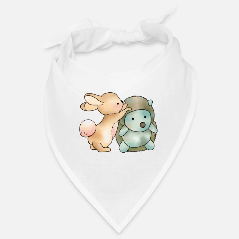 Hase und Igel - Bandana - Weiß