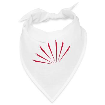 Cool Stripes Design - Bandana - Weiß - Vorne