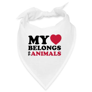 MHBT ANIMALS - Bandana - Weiß - Vorne