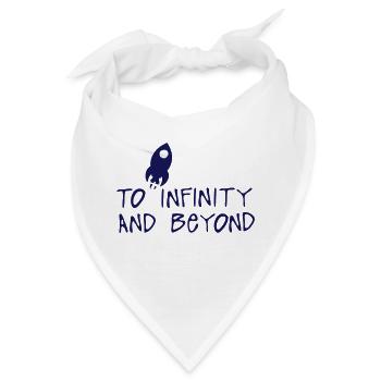 bis unendlich und jenseits des Zitations-Fixierers - Bandana - Weiß - Vorne