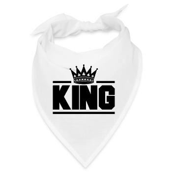 König - Bandana - Weiß - Vorne