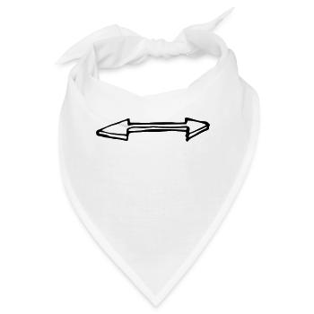 pfeil - Bandana - Weiß - Vorne