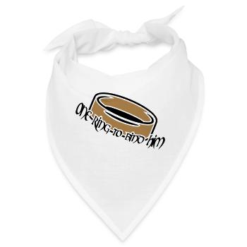 One ring to bind him (a, 2c) - Bandana - Weiß - Vorne