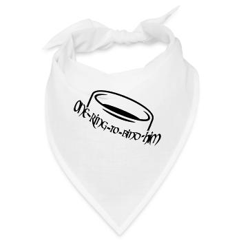 One ring to bind him (a, 1c) - Bandana - Weiß - Vorne