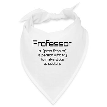 professor - Bandana - Weiß - Vorne