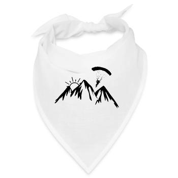 Paragliding Extremsport Paraglider - Bandana - Weiß - Vorne