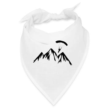 Paragliding Extremsport Paraglider - Bandana - Weiß - Vorne