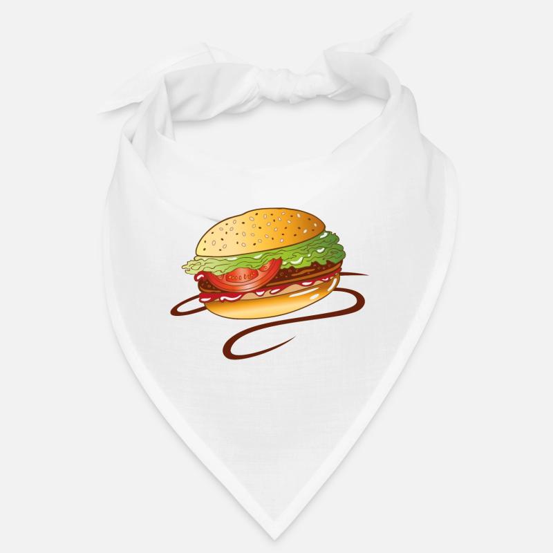 Burger Fast Food Junk Snack BBQ BBQ Bandana