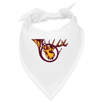 Rotwild-Jagdhorn-Logo Jagd deer 1 - Bandana - Weiß - Vorne