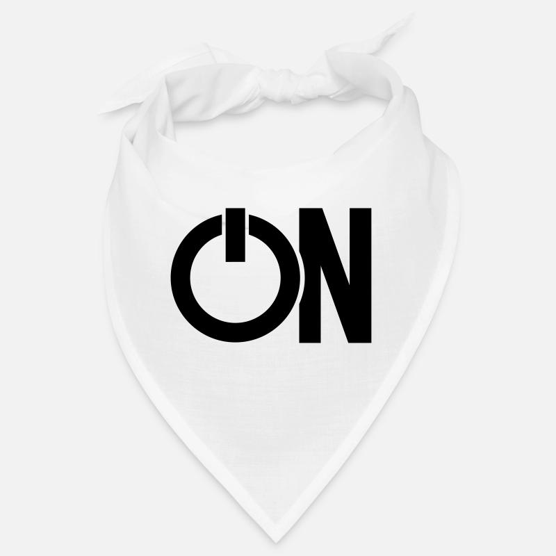 switch on switch mode press symbol sign Bandana