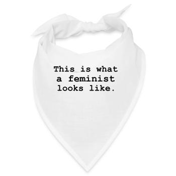 This is what a feminist looks like. - Bandana - Weiß - Vorne