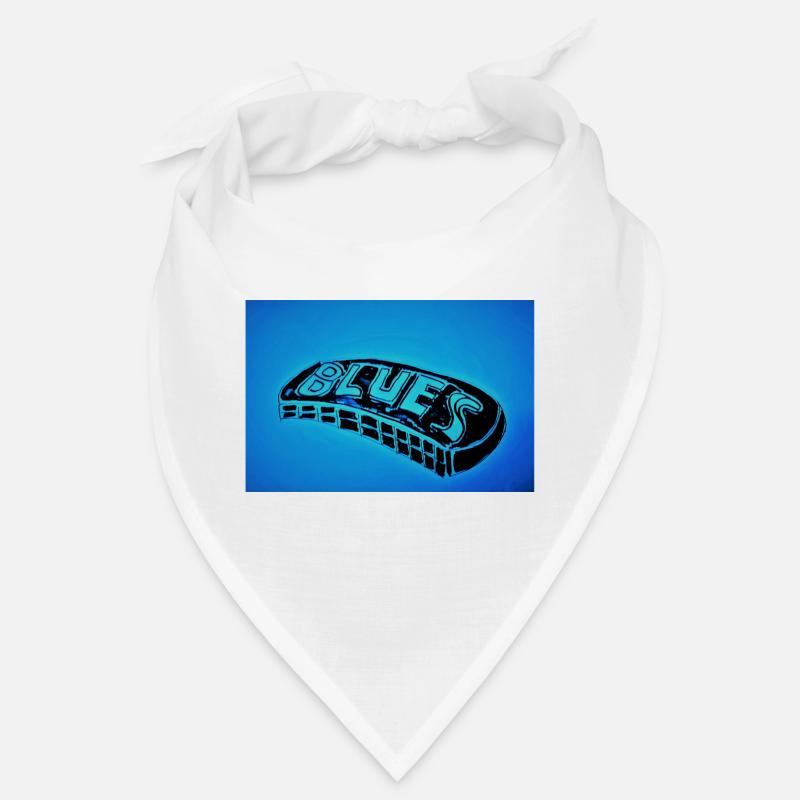 Blues harmonica horizontal Bandana