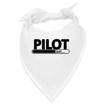 Pilot // Pilotin // Flugzeug // reisen // Flieger - Bandana - Weiß - Vorne