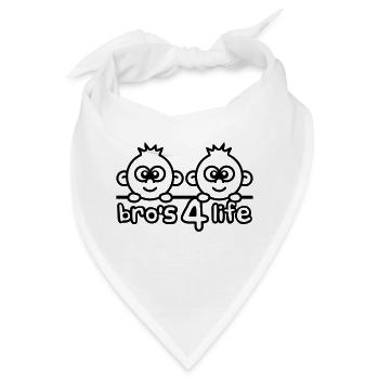 Bros 4 Life Comic Design - Bandana - Weiß - Vorne