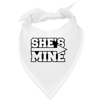 She's Mine Arrow - Bandana - Weiß - Vorne