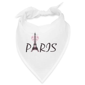 Eiffelturm - Bandana - Weiß - Vorne