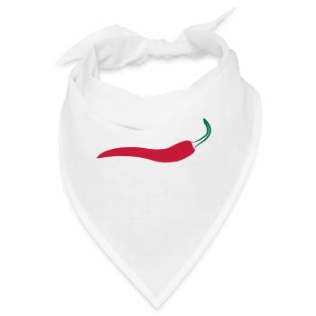 Tribal hot Chilli - Bandana - Weiß - Vorne