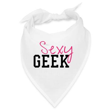 Sexy Geek - Bandana - Weiß - Vorne