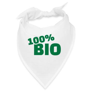 100% Bio - Bandana - Weiß - Vorne
