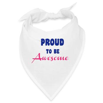 Awesome - Bandana - Weiß - Vorne