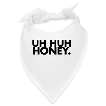 Uh huh honey - Bandana - Weiß - Vorne