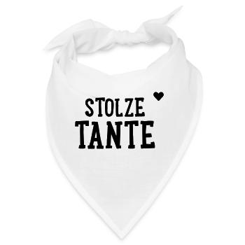 Stolze Tante - Bandana - Weiß - Vorne