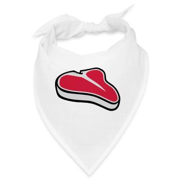 Steak - Bandana - Weiß - Vorne