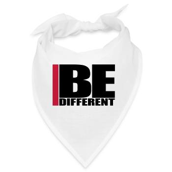 Cool Be Different Logo - Bandana - Weiß - Vorne
