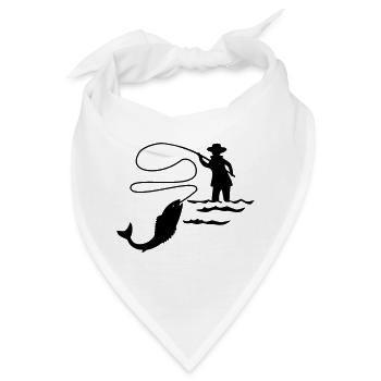 Fischer Fliegenfischen - Bandana - Weiß - Vorne