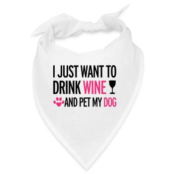 Wine - Bandana - Weiß - Vorne