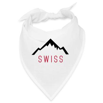 Swiss Alps - Bandana - Weiß - Vorne
