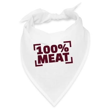 Fleisch - Bandana - Weiß - Vorne