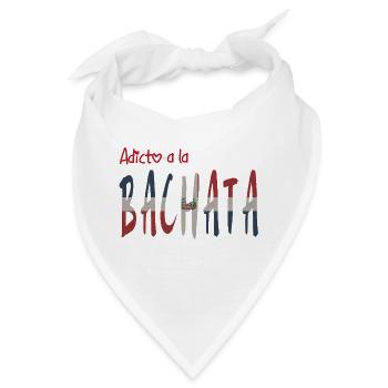 Adicto bei der Bachata RD - Bandana - Weiß - Vorne