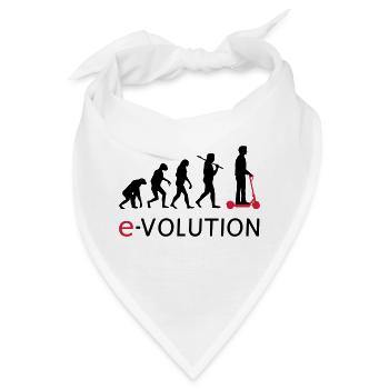 Evolution ElectroScooter eScooter ERoller - Bandana - Weiß - Vorne