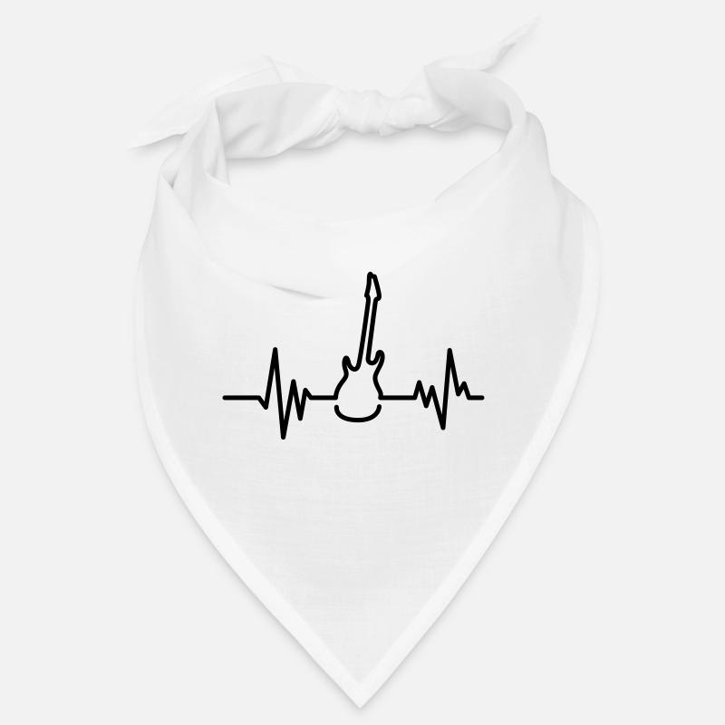 Gitarre - Bandana - Weiß