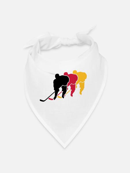 Eishockey - Bandana - Weiß - Vorne