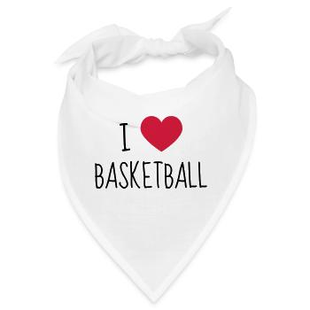 Basketball - Basket ball - Basket-ball - Baskette - Bandana - Weiß - Vorne