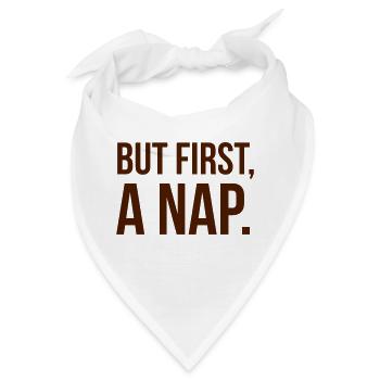 But first a NAP - Bandana - Weiß - Vorne