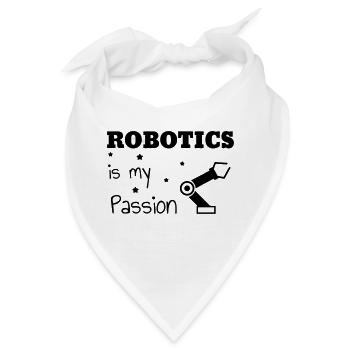 Robotik / Roboter / Robot / Robotics - Bandana - Weiß - Vorne