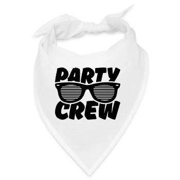party crew - Bandana - Weiß - Vorne