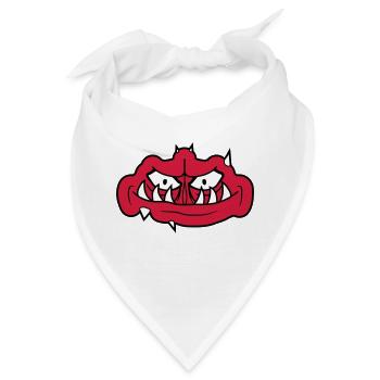 troll gesicht gruseliges - Bandana - Weiß - Vorne
