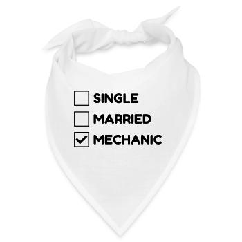 Mechanik / Mechaniker / Auto / Garage - Bandana - Weiß - Vorne