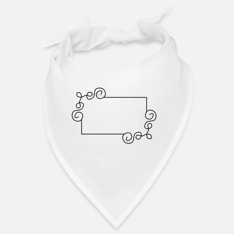 Frame with frills ornament pattern decoration Bandana