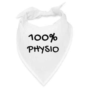 Krankengymnast / Krankengymnastin / Physio / - Bandana - Weiß - Vorne