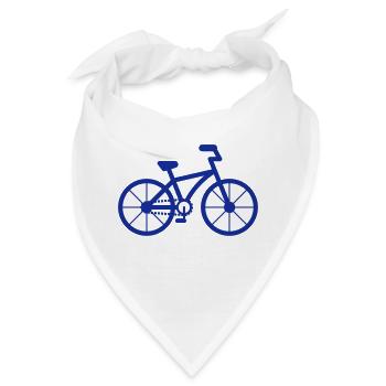 Fahrrad City Stadt Fahrrad Bike Öko Symbol Eco - Bandana - Weiß - Vorne