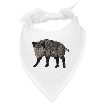 wildschwein jagd - Bandana - Weiß - Vorne