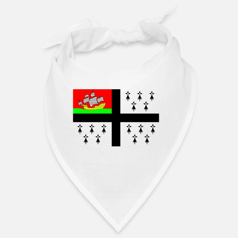 Drapeau de Nantes - Bandana - blanc