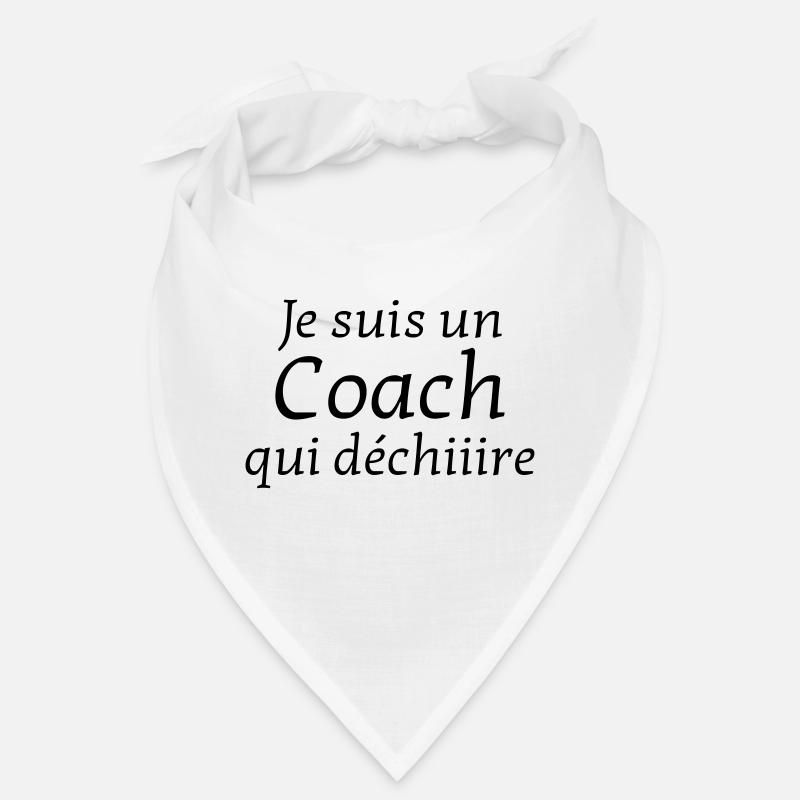 Coach / Coaching / Entraineur / Sport - Bandana - blanc